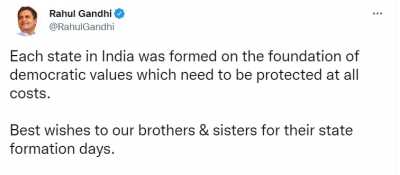 लोकतांत्रिक मूल्यों की हर कीमत पर रक्षा करने की है जरूरत : राहुल